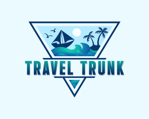 Ocean Boat Travel logo design