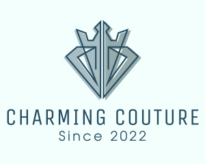 Elegant Crown Gem logo