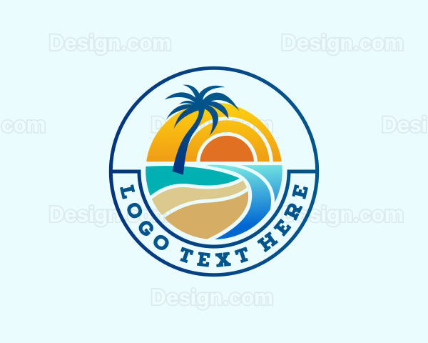 Ocean Beach Coast Logo