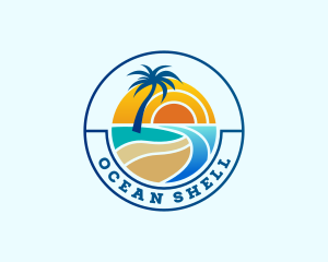 Ocean Beach Coast logo design