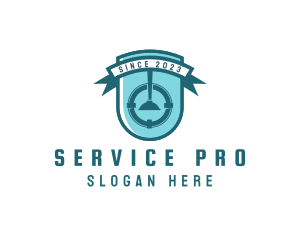 Plumbing Service Plunger logo design