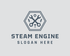 Engine Mechanic Tools logo design