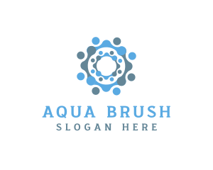 Bubble Laundry Technology logo design