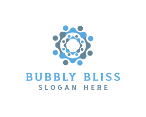 Bubble Laundry Technology logo design