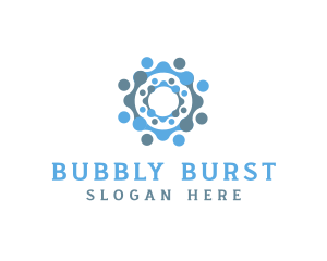 Bubble Laundry Technology logo design