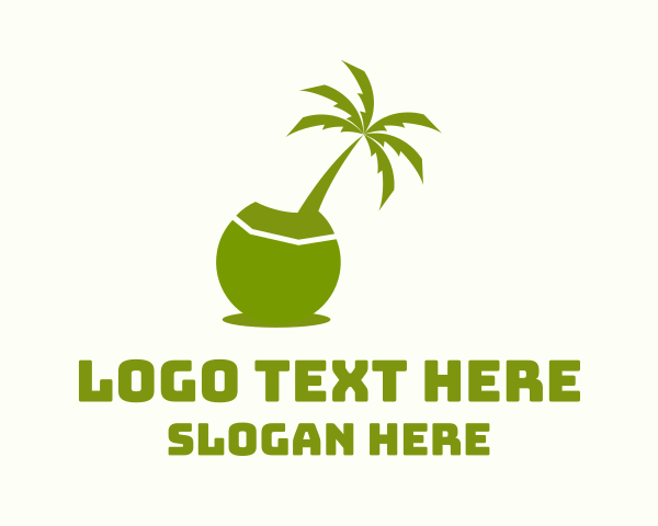 Coconut Tree logo example 1