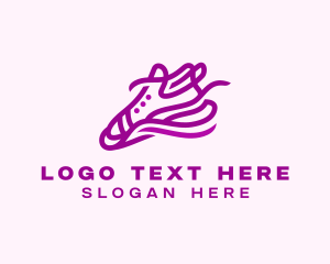 Minimalist Purple Sneakers  logo