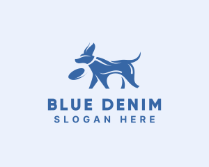 Blue Puppy Dog logo design