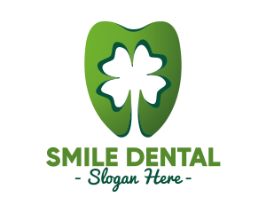 Green Cloverleaf Dentistry logo design