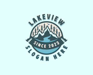 Forest Mountain Lake logo design