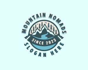 Forest Mountain Lake logo design