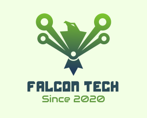  Green Tech Eagle  logo design