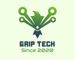  Green Tech Eagle  logo design