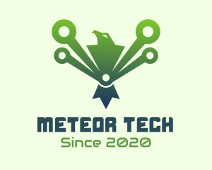  Green Tech Eagle  logo design