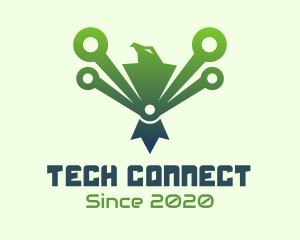  Green Tech Eagle  logo design