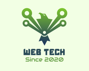  Green Tech Eagle  logo design