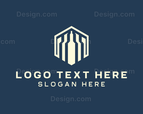 Geometric Hexagon Business Logo