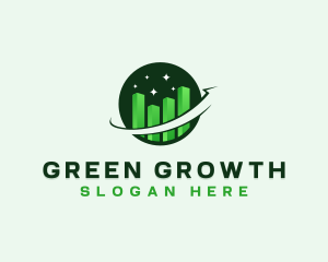 Chart Growth Finance logo design