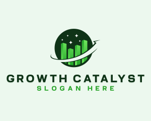 Chart Growth Finance logo design