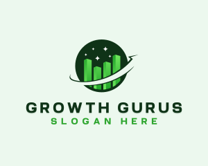 Chart Growth Finance logo design