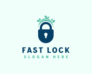 Nature Lock Security logo design