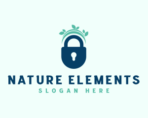 Nature Lock Security logo design