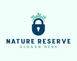 Nature Lock Security logo design