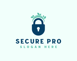 Nature Lock Security logo design