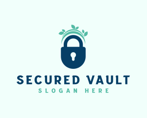 Nature Lock Security logo design