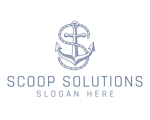 Marine Clothing Letter S logo design