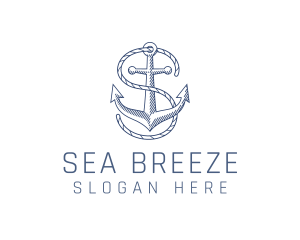 Marine Clothing Letter S logo design