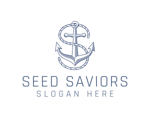 Marine Clothing Letter S logo design