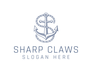 Marine Clothing Letter S logo design