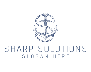 Marine Clothing Letter S logo design