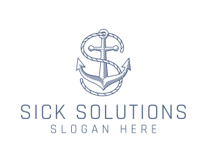 Marine Clothing Letter S logo design