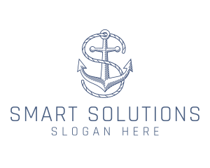 Marine Clothing Letter S logo design