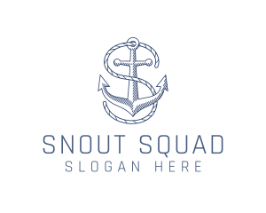 Marine Clothing Letter S logo design