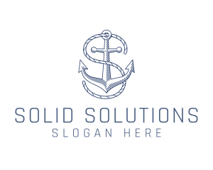 Marine Clothing Letter S logo design