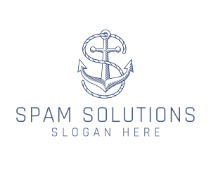 Marine Clothing Letter S logo design