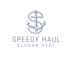 Marine Clothing Letter S logo design