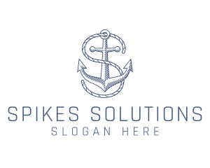 Marine Clothing Letter S logo design