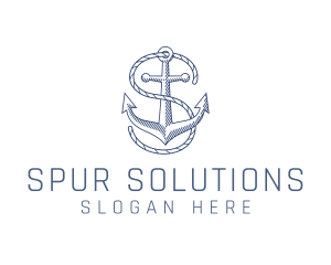 Marine Clothing Letter S logo design