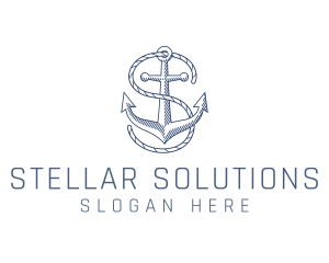 Marine Clothing Letter S logo design