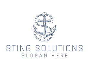 Marine Clothing Letter S logo design