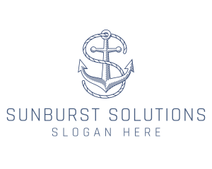 Marine Clothing Letter S logo design