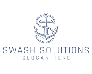 Marine Clothing Letter S logo design