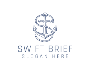 Marine Clothing Letter S logo design