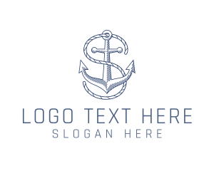 Company - Marine Clothing Letter S logo design