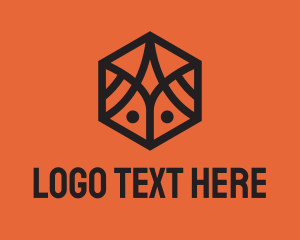 Simple Geometric Insect logo