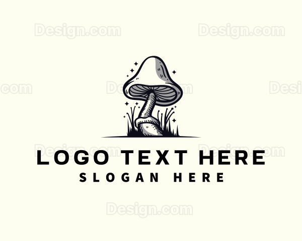 Mushroom Fungi Plant Logo